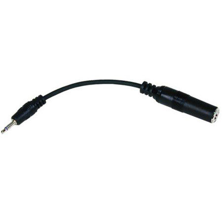 Comprehensive 6" Stereo 3.5mm Plug to Stereo Standard Phone Jack 1/4" Cable