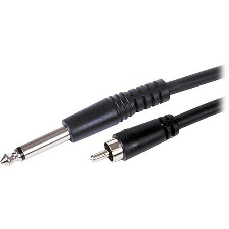 Comprehensive EXF Series 1/4" Standard Phone Plug to RCA Plug Premium Audio Cable, 10'