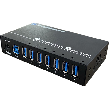 Comprehensive VersaHub SuperSpeed USB 3.0 5Gbps 7-Port Hub, Black