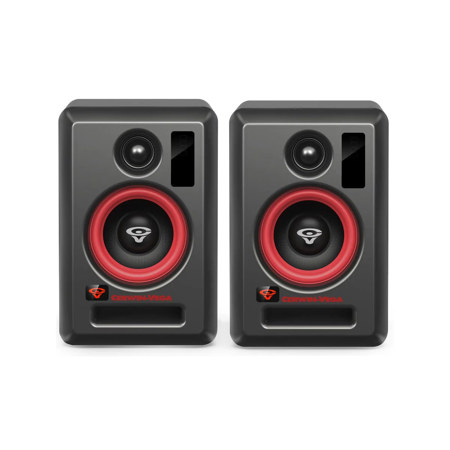 Cerwin Vega VEGA4S 4" 30W 2-Way Powered Hub and Satellite Studio Monitor, Black