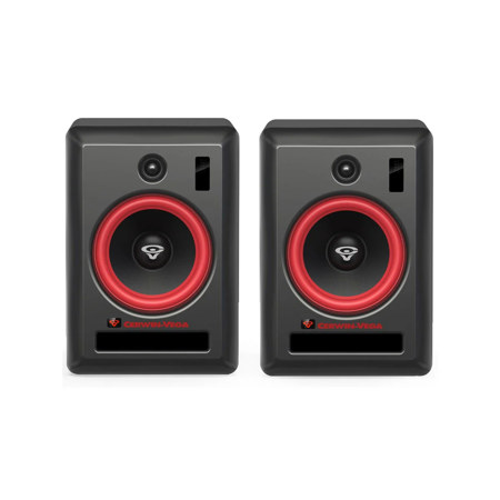 Cerwin Vega VEGA8S 8" 100W 2-Way Powered Hub and Satellite Studio Monitor, Black