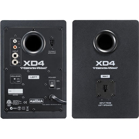 Speakers Xd4 Way Active Studio Desktop Speaker Monitors Pair W