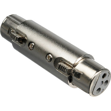 Comprehensive XLRJ-BL Female 3-Pin XLR to Female 3-Pin XLR Audio Adapter