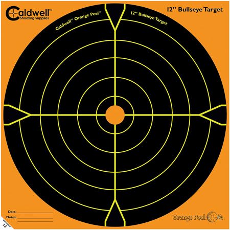 Caldwell 12" Orange Peel Bullseye Target, 10 Sheets