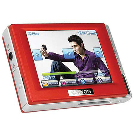 Cowon D2 4GB MP3 & Video Player with 2.5" LCD JPEG, WAV, MPEG, TXT, FM & Line-in Recording, Red