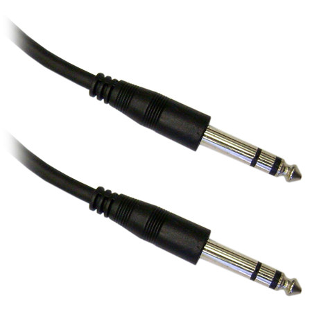 CableWholesale Stereo 1/4" Male to 1/4" Male Audio Patch Cable 6 ft