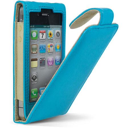 Cygnett Lavish Ultra-Soft Leather Case for iPhone 4 & 4S, Turquoise