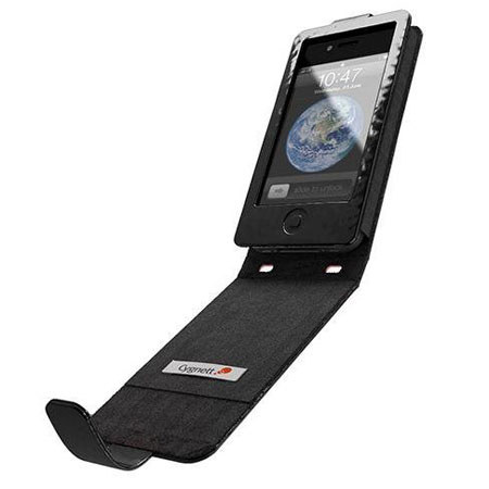 Cygnett Glam Patent Leather Flip Case for iPhone 4 & 4S, Black