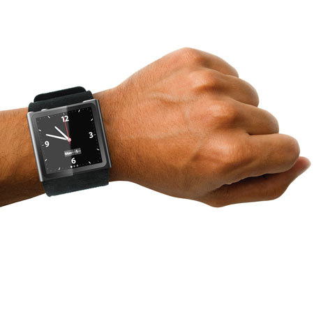 Cygnett Black Canvas Watch Band for iPod Nano 6th Generation