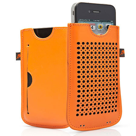 Cygnett Milan Leather Case for iPhone 4s, Orange