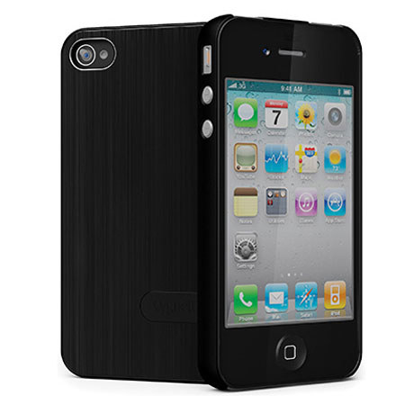 Cygnett UrbanShield Brushed Aluminum Case for iPhone 4 & 4S, Black