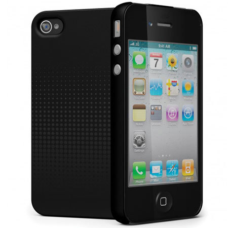 Cygnett Transition Subtly-Patterned Case for iPhone 4 & 4S, Black