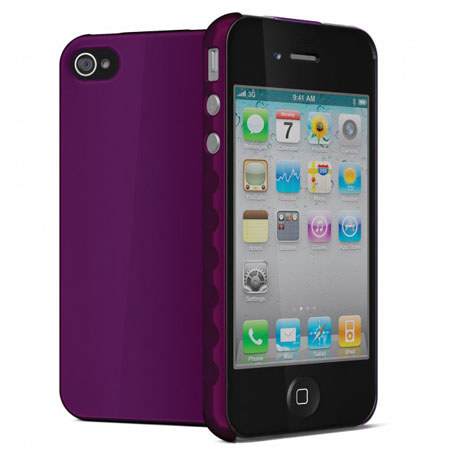 Cygnett AeroGrip Ergonomic Slimline Case for iPhone 4 & 4S, Purple