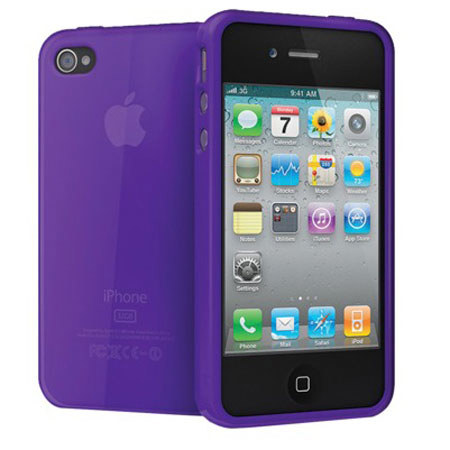 Cygnett FlexiGel Case iPhone 4 & 4S, Purple
