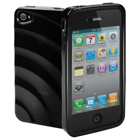 Cygnett Ripple Textured Flexi-Case for iPhone 4 & 4S, Black