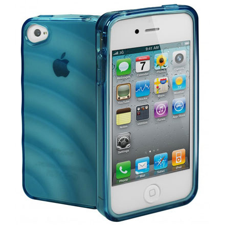 Cygnett Ripple Textured Flexi-Case for iPhone 4 & 4S, Blue