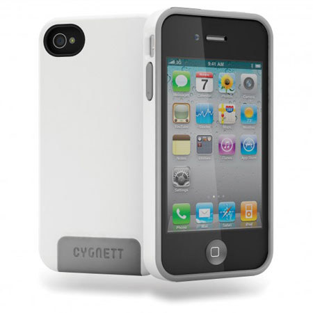 Cygnett Apollo Hybrid Dual Material Case for iPhone 4 & 4S, White