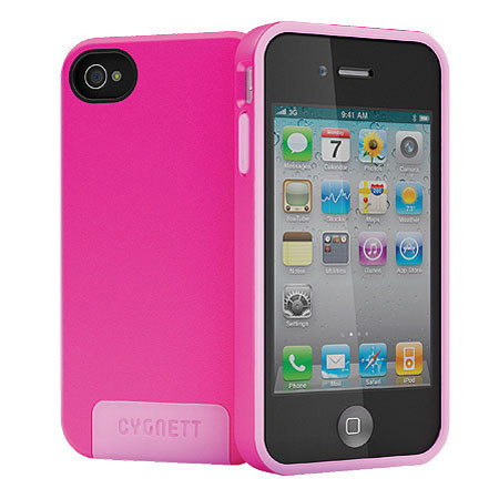 Cygnett Apollo Hybrid Dual Material Case for iPhone 4 & 4S, Pink