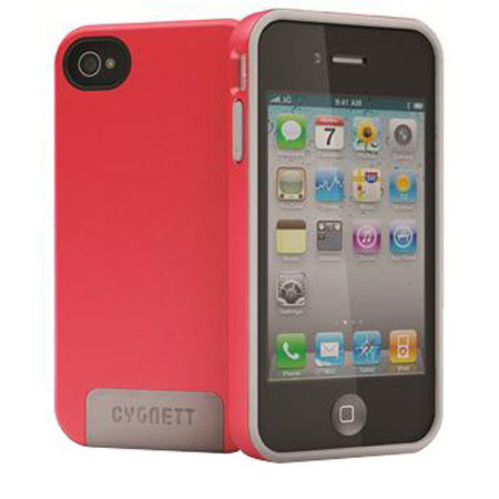 Cygnett APOLLO Hybrid Case for iPhone 4 & 4S, Red