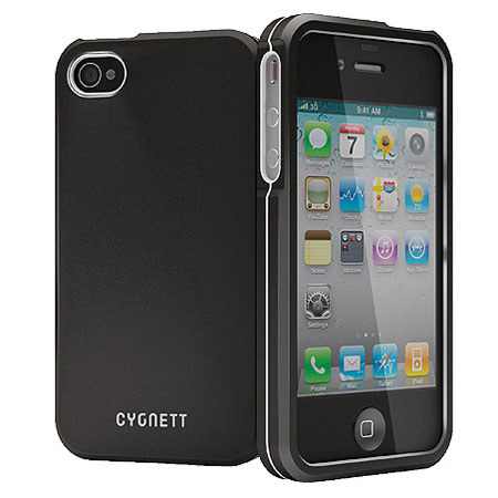 Cygnett Metalicus Aluminum Case for iPhone 4 & iPhone 4S, Black