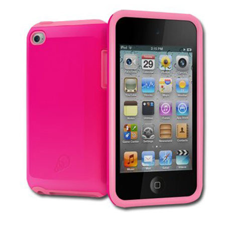 Cygnett PlayUp Hybrid Case with Silicone Interior for iPod Touch, Pink
