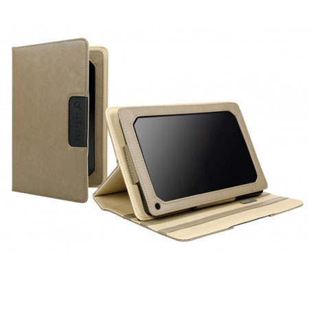 Cygnett Lavish Folio Case with Integrated Stand for Kindle Fire, Sandstone