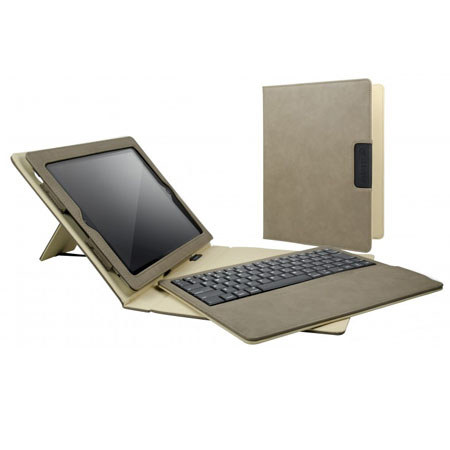 Cygnett Lavish Connect Bluetooth Folio Case for iPad3, Sandstone