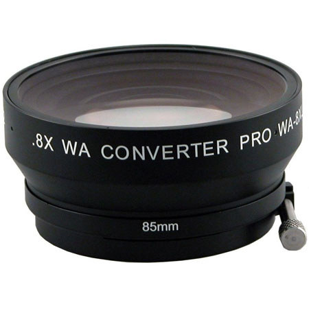 Century Optics 0WA-8XLC-00 .8x LC Wide Angle Adapter Lens with 85mm Clamp Ring, For the JVC GY-HD110U Camcorder , And Panasonic AG-HPX300 With Fujinon TH17x4.5 Lens