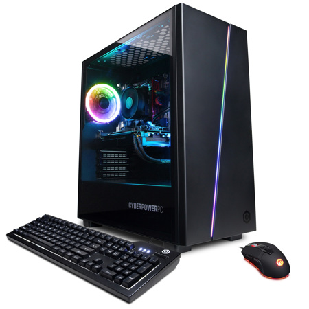 CyberPowerPC Gamer Master Gaming, Ryzen 3 2300X, 8GB, 500GB SSD, GT 1030, W10H