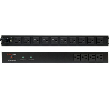 CyberPower 15A 14-Outlet (4 Front/10 Rear) Surge Suppressor