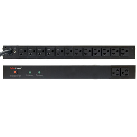 CyberPower 20A 14 Outlet (2 Front/12 Rear) Surge Suppressor