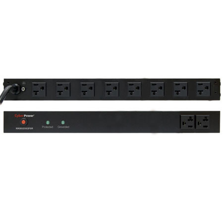 CyberPower 20A 10 Outlet (2 Front/8 Rear) Surge Suppressor