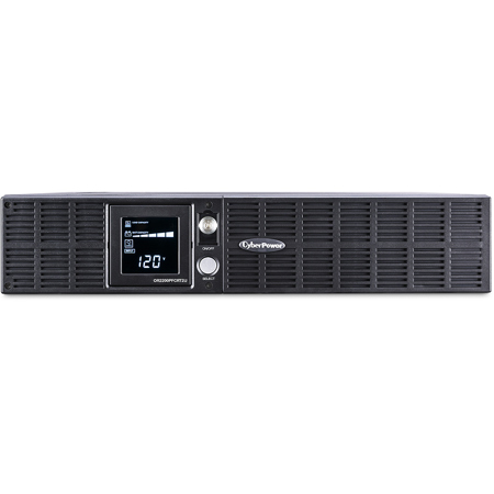 CyberPower OR2200PFCRT2U Smart App Intelligent LCD 2000VA UPS, 8 Outlets / USB and Serial Ports, 2U Rack Mount