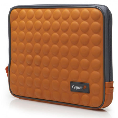 Cygnett Aerosphere Sleeve with Bubble Texture for 13" Notebook, Orange