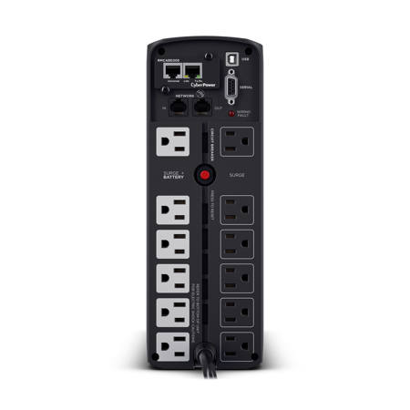 CyberPower PFC Sinewave Computer Battery Backup, 1500VA 1000W UPS