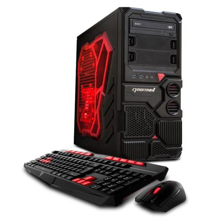 CLX Borg-Q GTE7300R Gaming Desktop Computer, Red