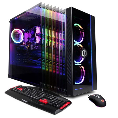 CyberPowerPC Gamer Xtreme GXI11300CPG Desktop Computer, Intel Core i5-9400F 2.9GHz, 8GB RAM, 500GB SSD, NVIDIA GeForce GTX 1650 4GB, Windows 10 Home