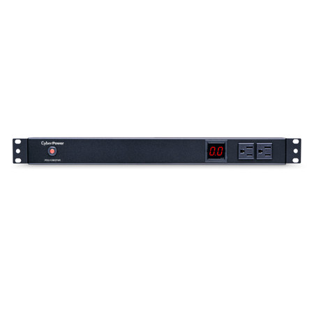 CyberPower PDU15M2F8R 10-Outlet 1U Rackmount Metered Power Distribution Unit