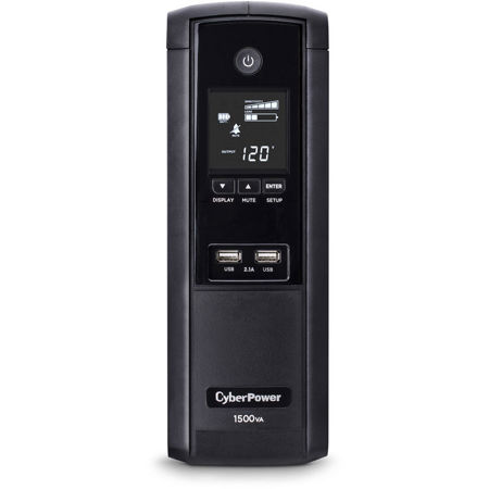 CyberPower Intelligent LCD BRG1500AVRLCD 12 Outlet 1500VA 900W Mini-Tower UPS
