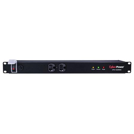 CyberPower 20A 1800J 12-Outlet (2 Front and 10 Rear) Rackbar Surge Protection