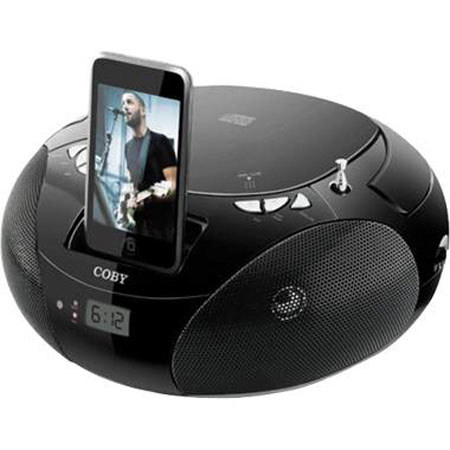 Coby CSMP142 CD/AM/FM Radio and iPod Docking System