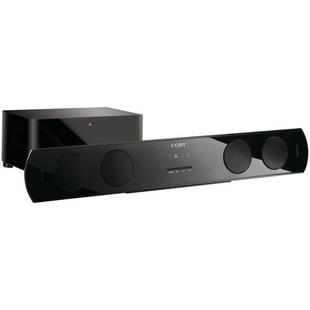 Coby Super Slim Soundbar with Wireless Subwoofer