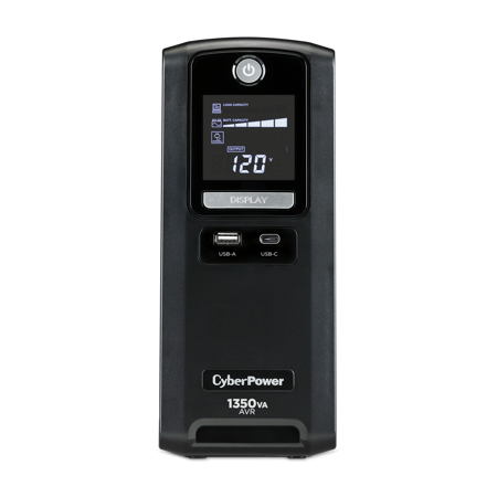CyberPower CST135UC-R 1350VA/810W Sinewave LCD Battery Backup UPS System-Refurb
