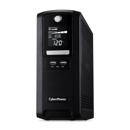 CyberPower CST135XLU 1350VA/810W Sinewave LCD Battery Backup UPS System, Black