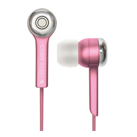 Coby Jammerz MP3 Super Bass Stereo Earphone, Pink