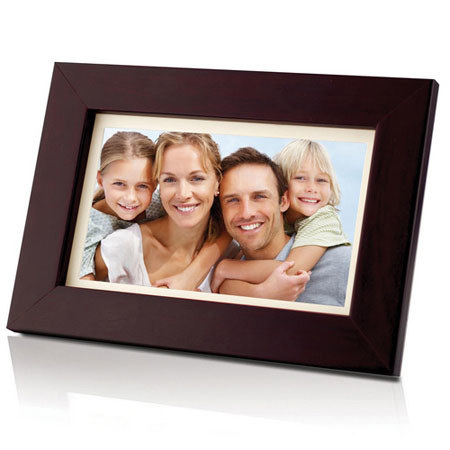 Coby DP700 7" Widescreen Digital Photo Frame, Black