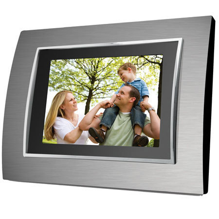 Coby DP854-1G 8" Digi Photo Frame w/MP3 Player, 1GB Mem