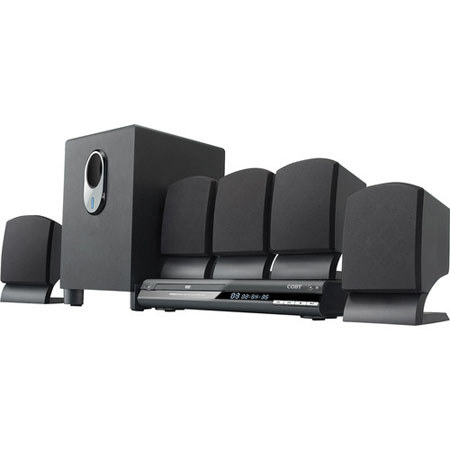 Coby 5.1-Channel DVD Home Theater System, 300W RMS Total Output