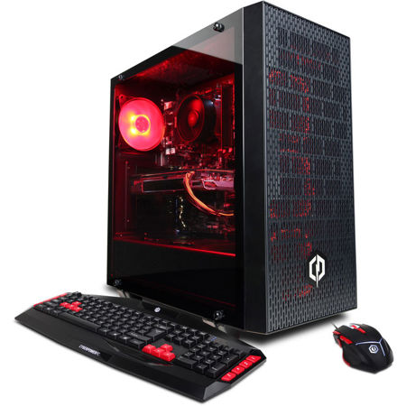 CyberPowerPC Gamer Master Desktop, AMD Ryzen 7 2700X 3.7GHz, 2TB HDD + 240GB SSD
