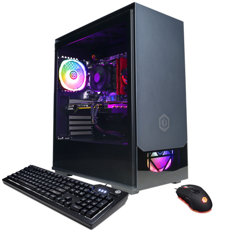 CyberPowerPC Gamer Master Gaming, R7 7700, 32GB, 2TB SSD, RX 7700 XT, W11H,Black